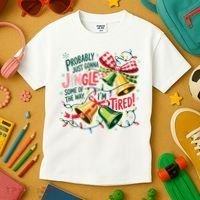 Christmas Meme Probably Just Gonna Jingle Some Of The Way Kids T-Shirt thumb 3