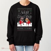 Christmas Miss Peaches & Pete The Beagle Women's Sweatshirt thumb 0