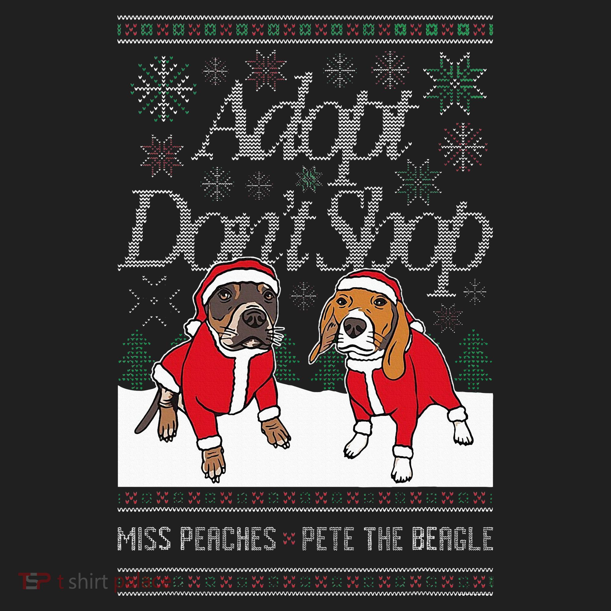 Christmas Miss Peaches & Pete The Beagle Women's Sweatshirt