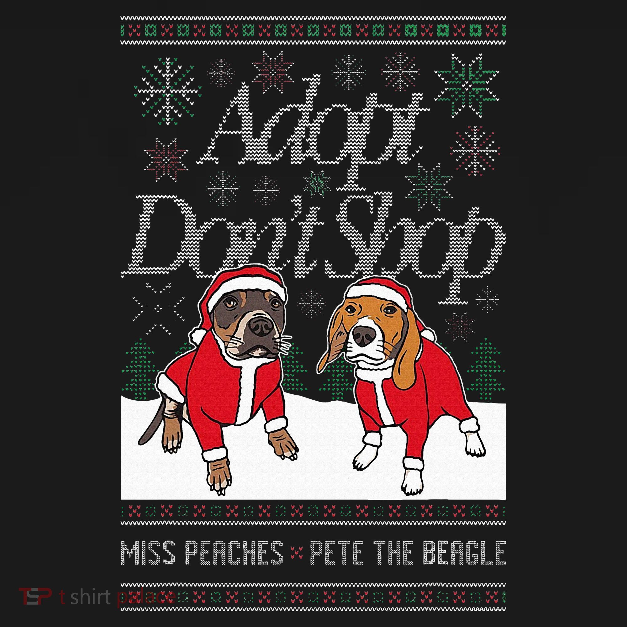 Christmas Miss Peaches & Pete The Beagle Doggie Tank