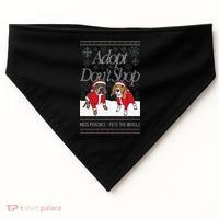 Christmas Miss Peaches & Pete The Beagle USA-Made Doggie Bandana thumb 0