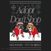 Christmas Miss Peaches & Pete The Beagle Beanie thumb 2