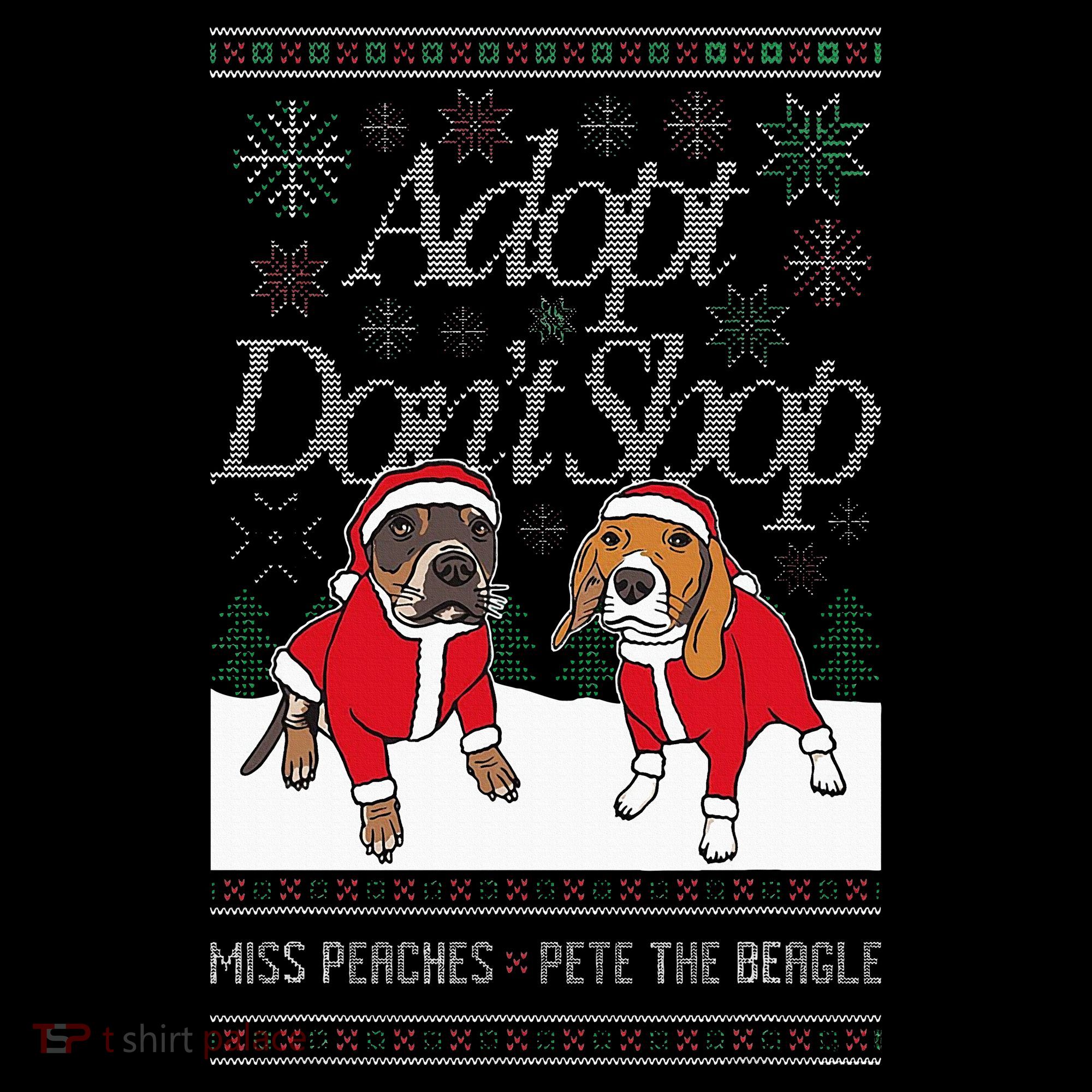 Christmas Miss Peaches & Pete The Beagle Women's Hoodie