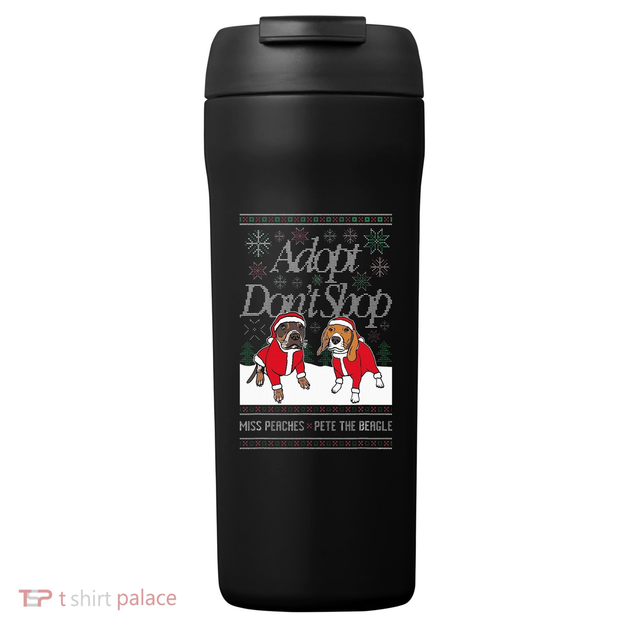 Christmas Miss Peaches & Pete The Beagle 24oz Duet Stainless Steel Tumbler