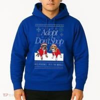 Christmas Miss Peaches & Pete The Beagle Hoodie thumb 2