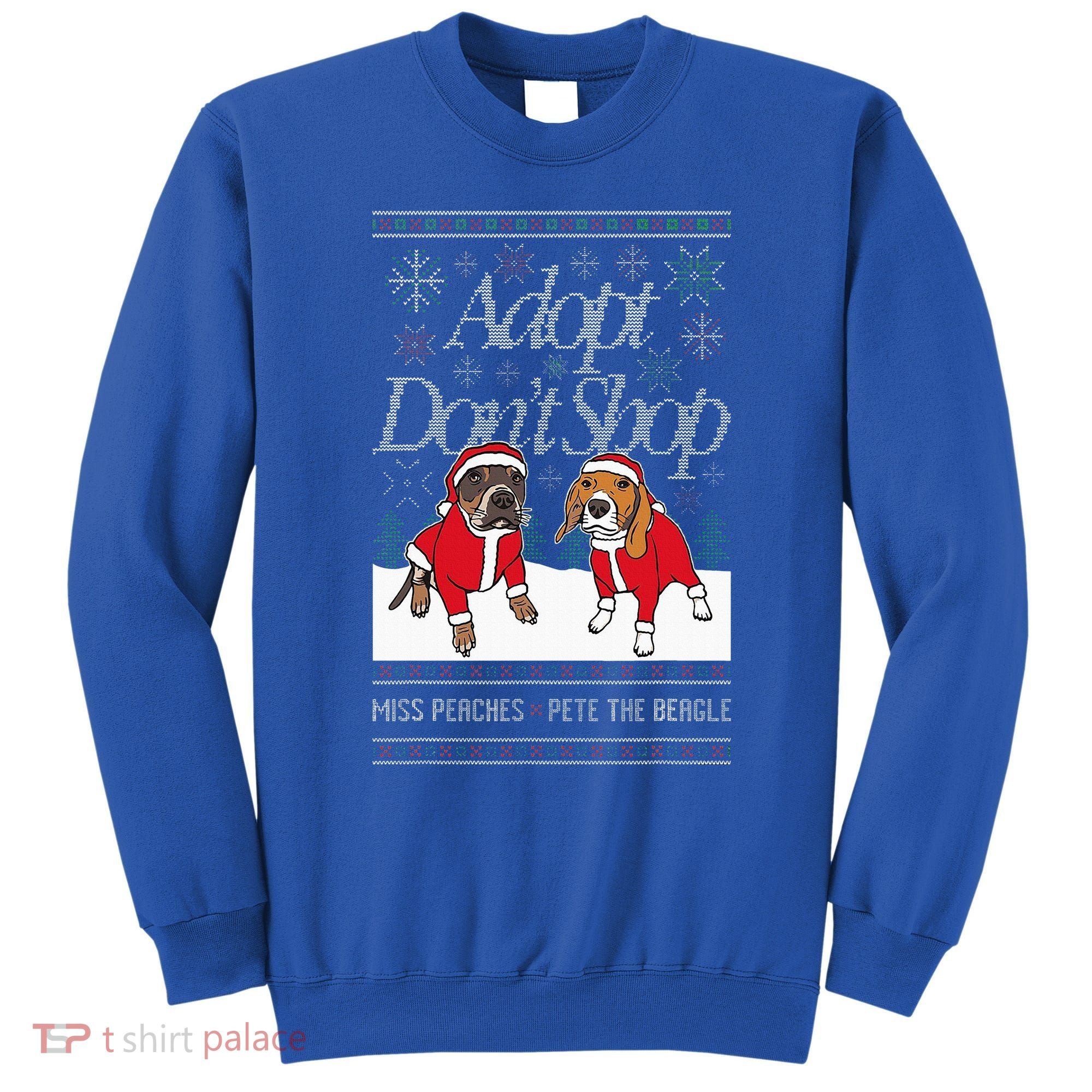 Christmas Miss Peaches & Pete The Beagle Sweatshirt