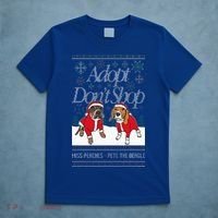 Christmas Miss Peaches & Pete The Beagle T-Shirt thumb 5