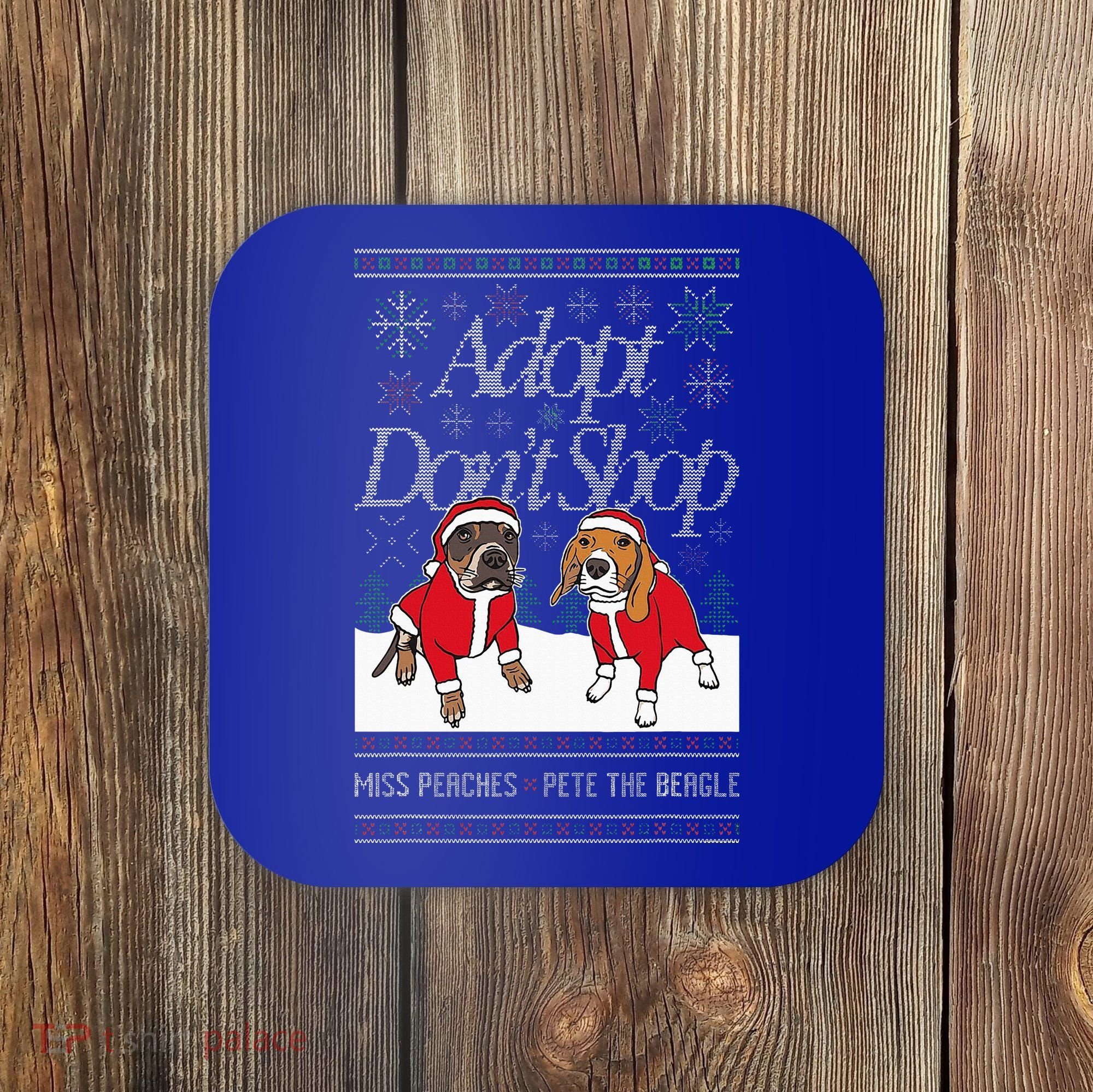 Christmas Miss Peaches & Pete The Beagle Coaster