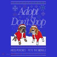 Christmas Miss Peaches & Pete The Beagle Coaster thumb 2