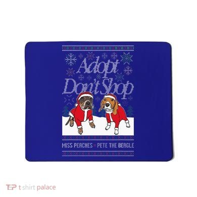 Christmas Miss Peaches & Pete The Beagle Mousepad