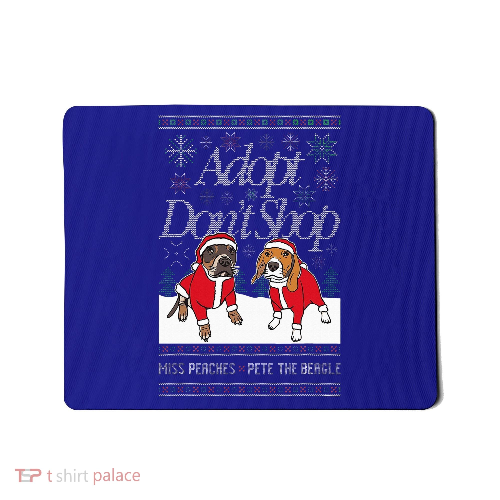 Christmas Miss Peaches & Pete The Beagle Mousepad