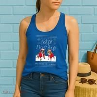 Christmas Miss Peaches & Pete The Beagle Women's Tank Top thumb 2