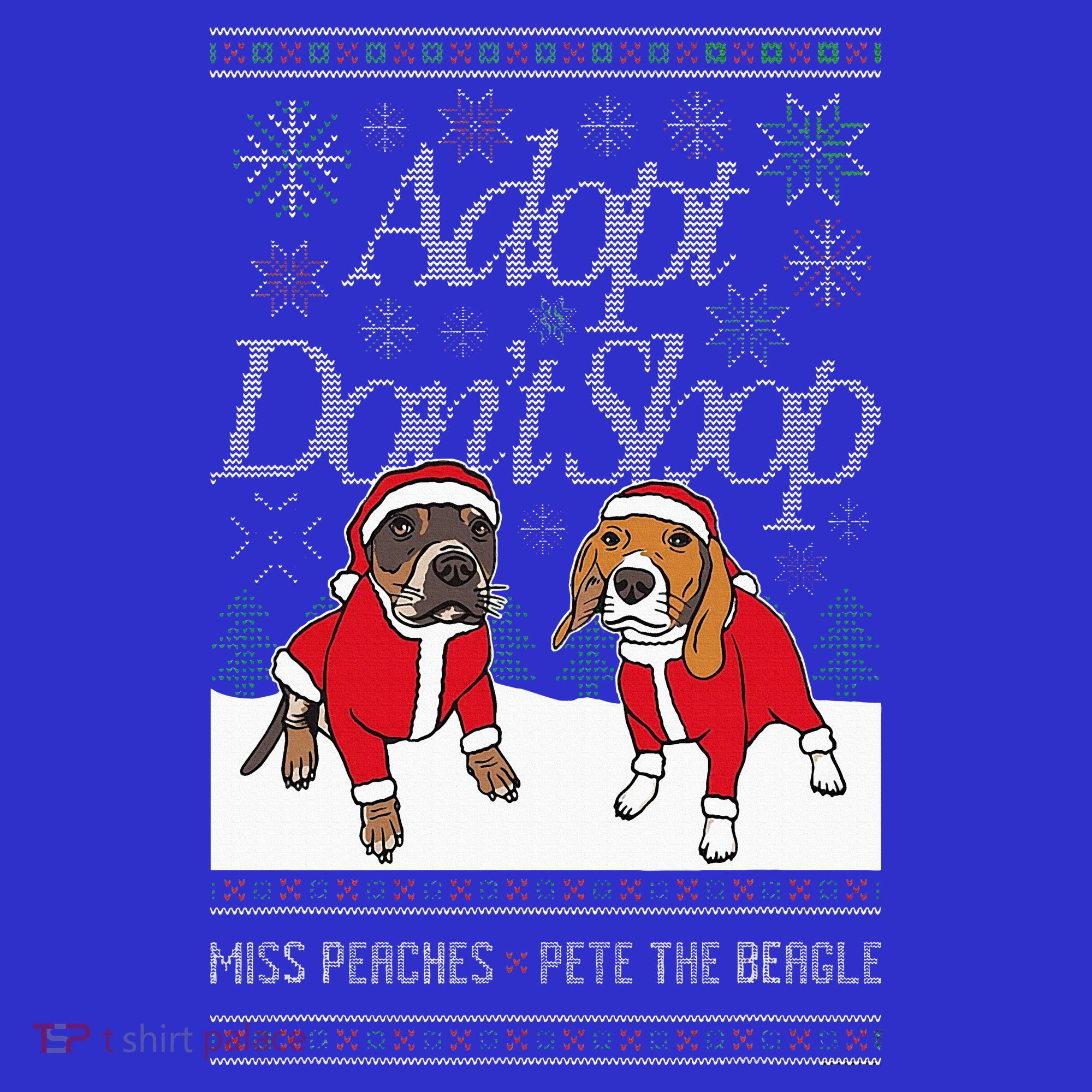 Christmas Miss Peaches & Pete The Beagle Women's Tank Top