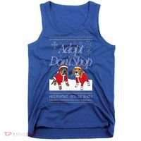 Christmas Miss Peaches & Pete The Beagle Tank Top thumb 0