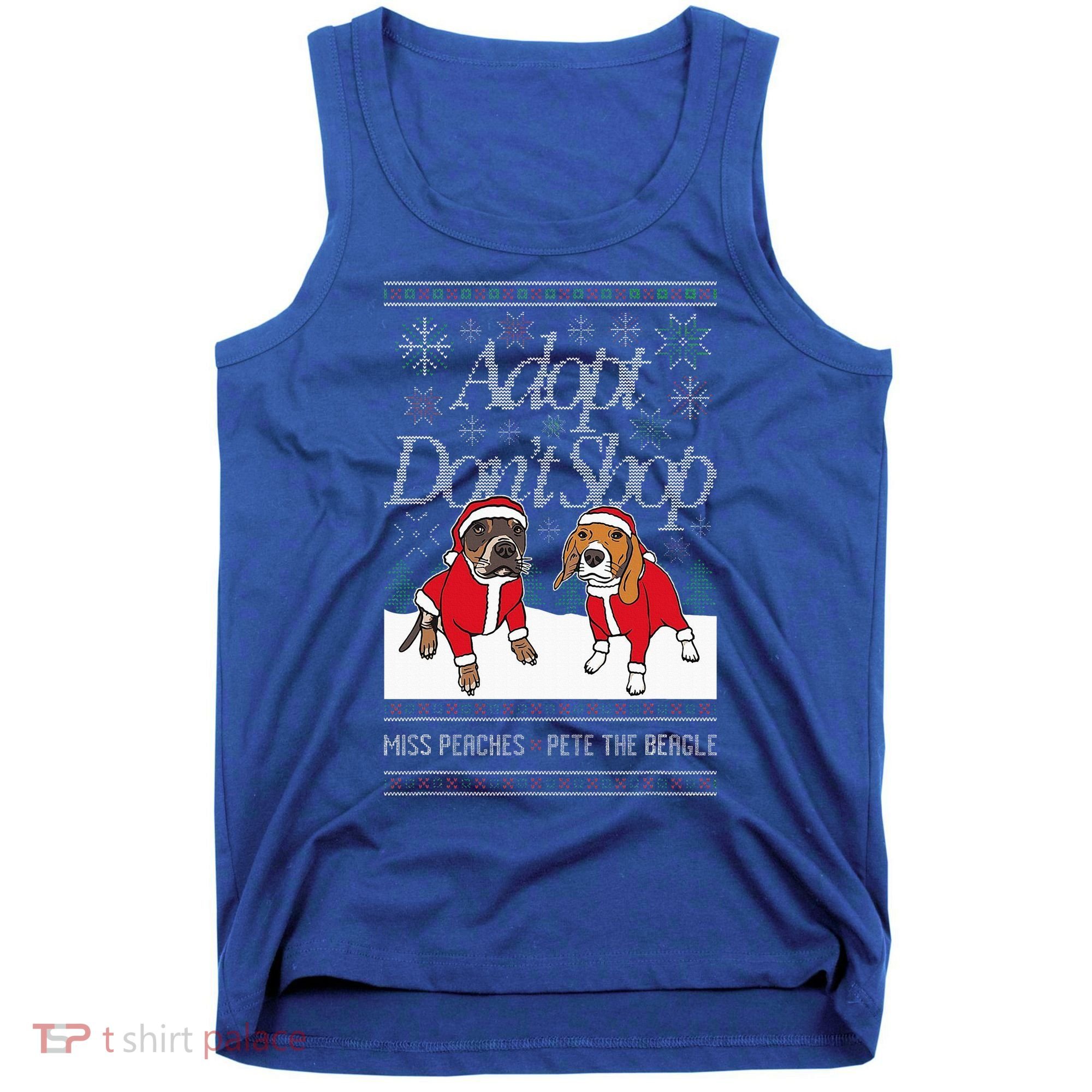 Christmas Miss Peaches & Pete The Beagle Tank Top