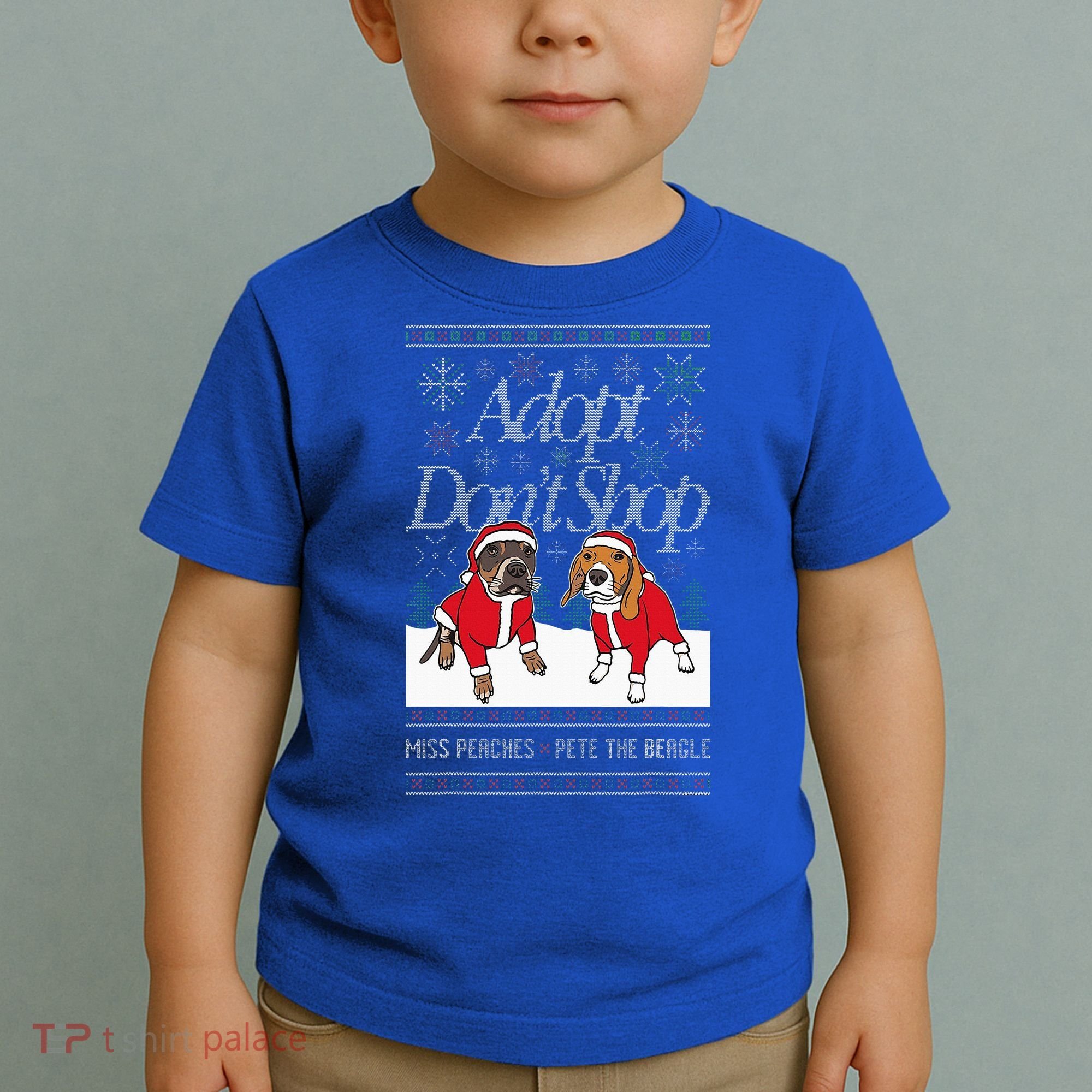 Christmas Miss Peaches & Pete The Beagle Toddler T-Shirt