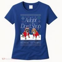 Christmas Miss Peaches & Pete The Beagle Women's T-Shirt thumb 0