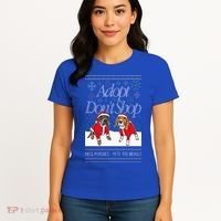 Christmas Miss Peaches & Pete The Beagle Women's T-Shirt thumb 4