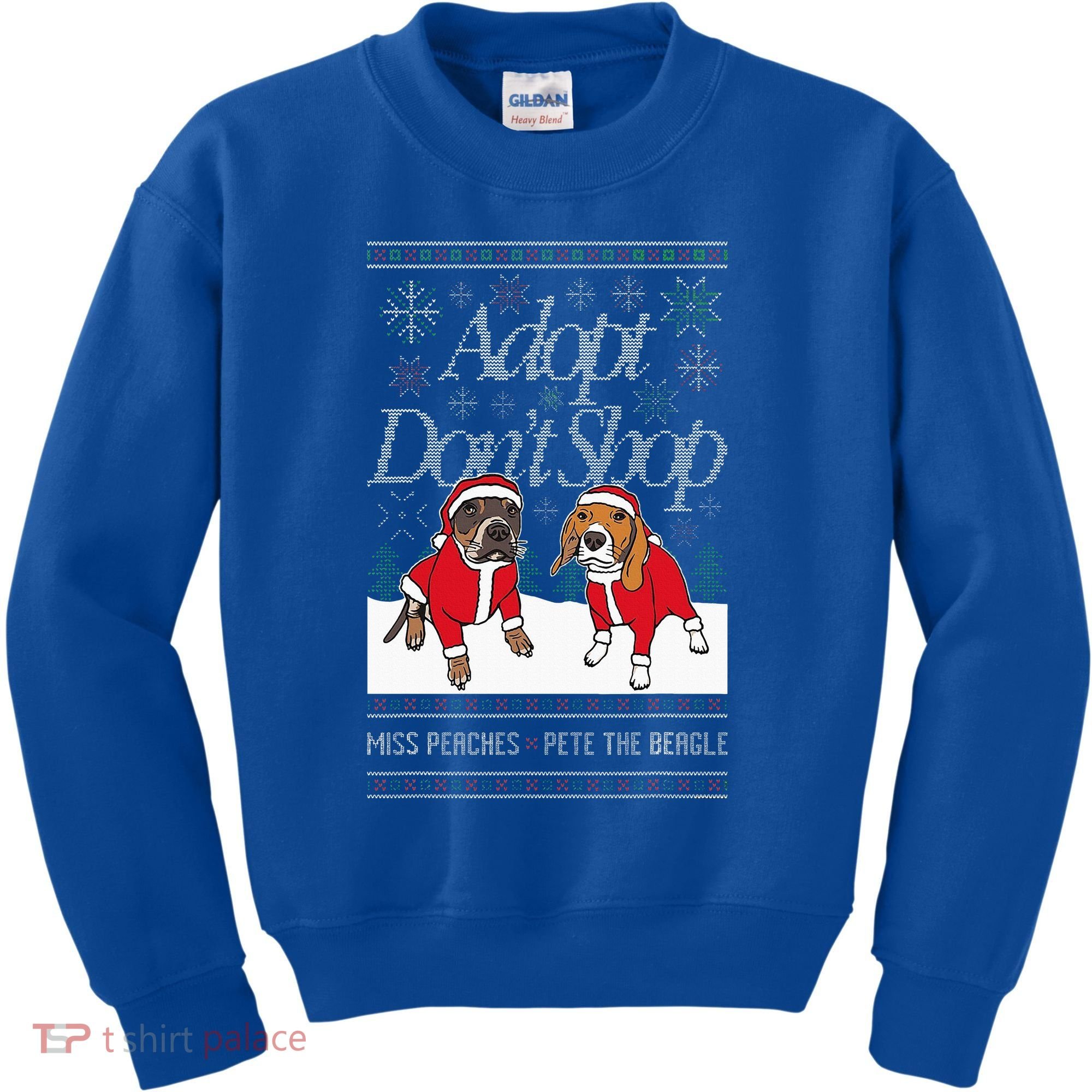 Christmas Miss Peaches & Pete The Beagle Kids Sweatshirt
