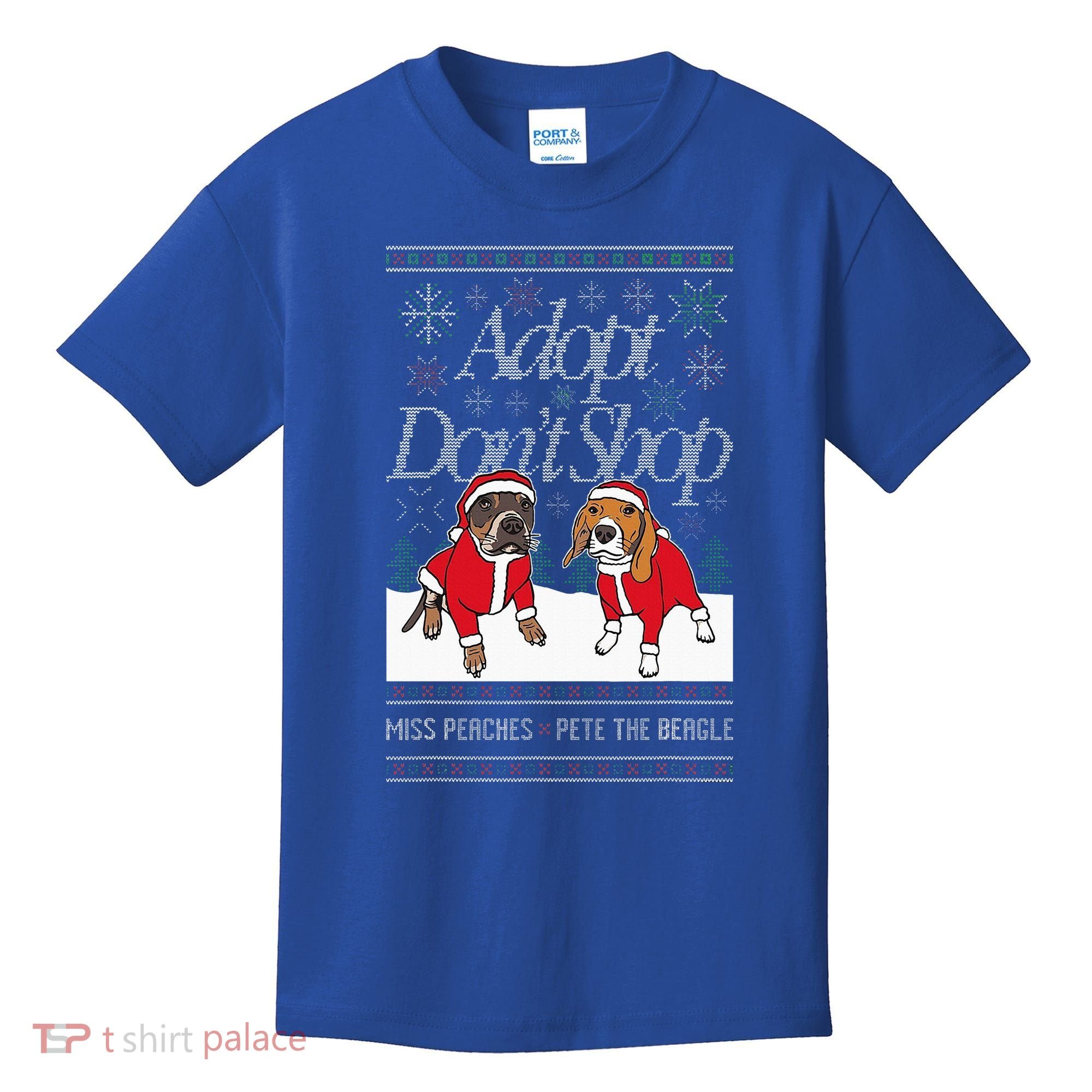 Christmas Miss Peaches & Pete The Beagle Kids T-Shirt