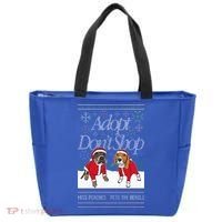 Christmas Miss Peaches & Pete The Beagle Tote Bag thumb 0