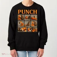 Cute Monkey Punch Funny Women's Sweatshirt thumb 0
