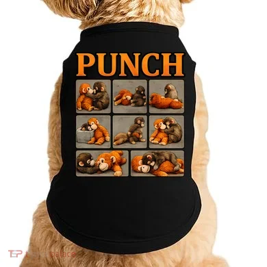 Cute Monkey Punch Funny Doggie Tank