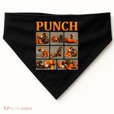 Cute Monkey Punch Funny USA-Made Doggie Bandana