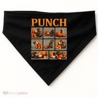 Cute Monkey Punch Funny USA-Made Doggie Bandana thumb 0