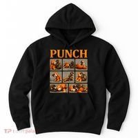 Cute Monkey Punch Funny Hoodie thumb 0