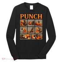 Cute Monkey Punch Funny Long Sleeve Shirt thumb 0