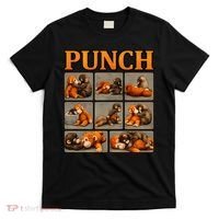 Cute Monkey Punch Funny T-Shirt thumb 0