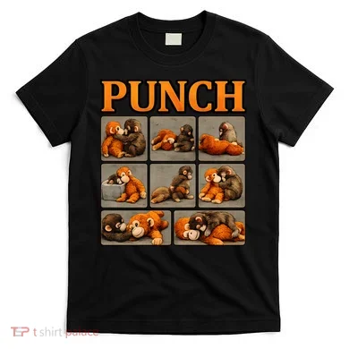 Cute Monkey Punch Funny T-Shirt