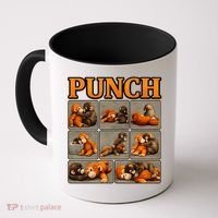 Cute Monkey Punch Funny Coffee Mug thumb 0
