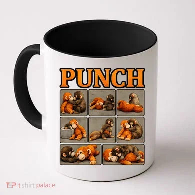Cute Monkey Punch Funny Coffee Mug