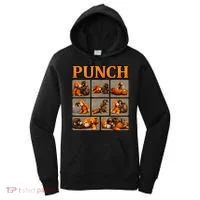 Cute Monkey Punch Funny Women's Hoodie thumb 0