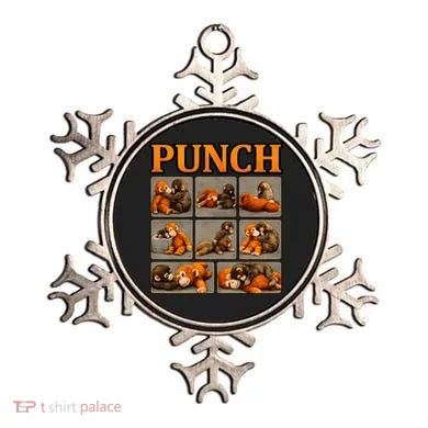 Cute Monkey Punch Funny Ornament