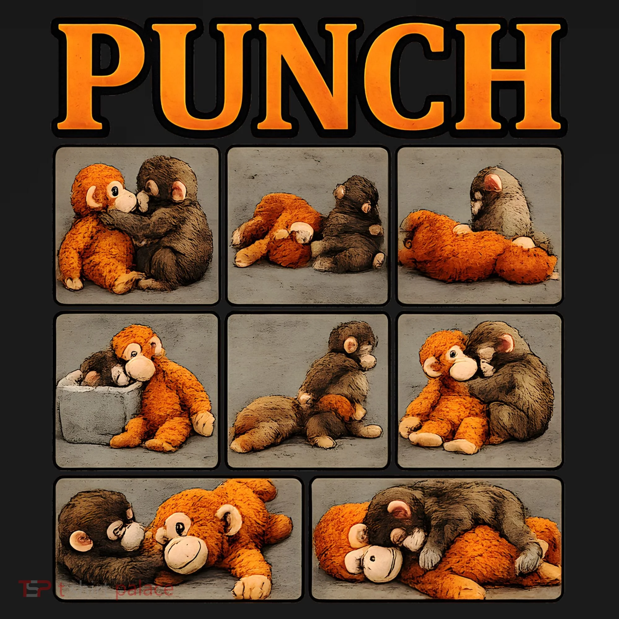 Cute Monkey Punch Funny Women's Tank Top