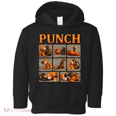 Cute Monkey Punch Funny Toddler Hoodie