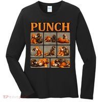 Cute Monkey Punch Funny Women's Long Sleeve Shirt thumb 0