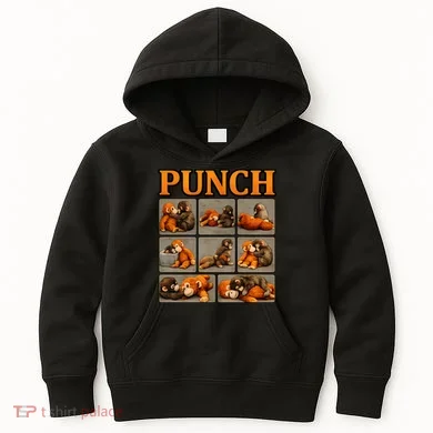 Cute Monkey Punch Funny Kids Hoodie