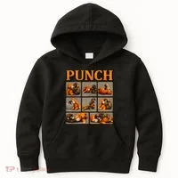 Cute Monkey Punch Funny Kids Hoodie thumb 0