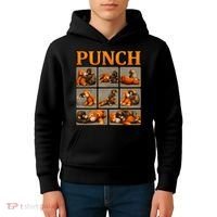 Cute Monkey Punch Funny Kids Hoodie thumb 4