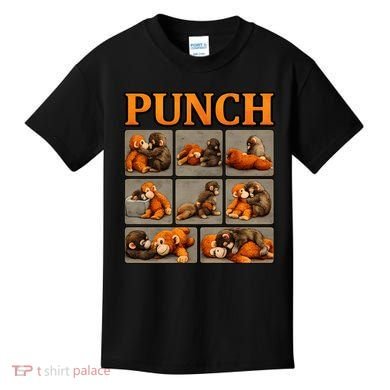 Cute Monkey Punch Funny Kids T-Shirt