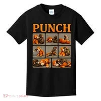 Cute Monkey Punch Funny Kids T-Shirt thumb 0