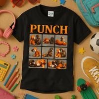 Cute Monkey Punch Funny Kids T-Shirt thumb 3