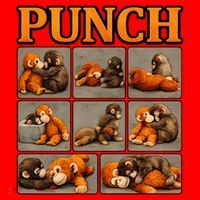 Cute Monkey Punch Funny Santa Hat thumb 1