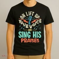 Christian Music Quote Inspirational Choir Singer Or Director T-Shirt thumb 3