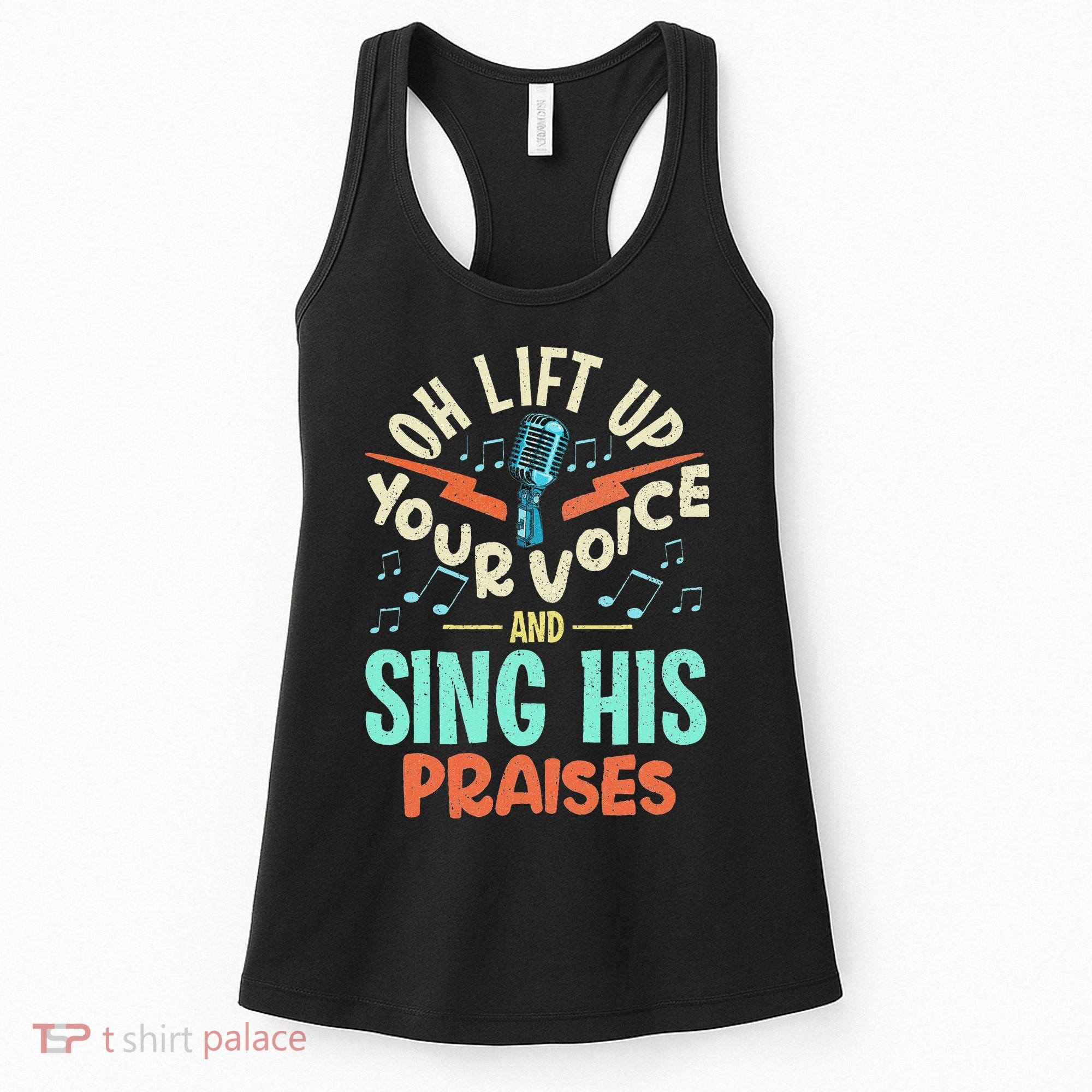 Christian Music Quote Inspirational Choir Singer Or Director Women's Tank Top