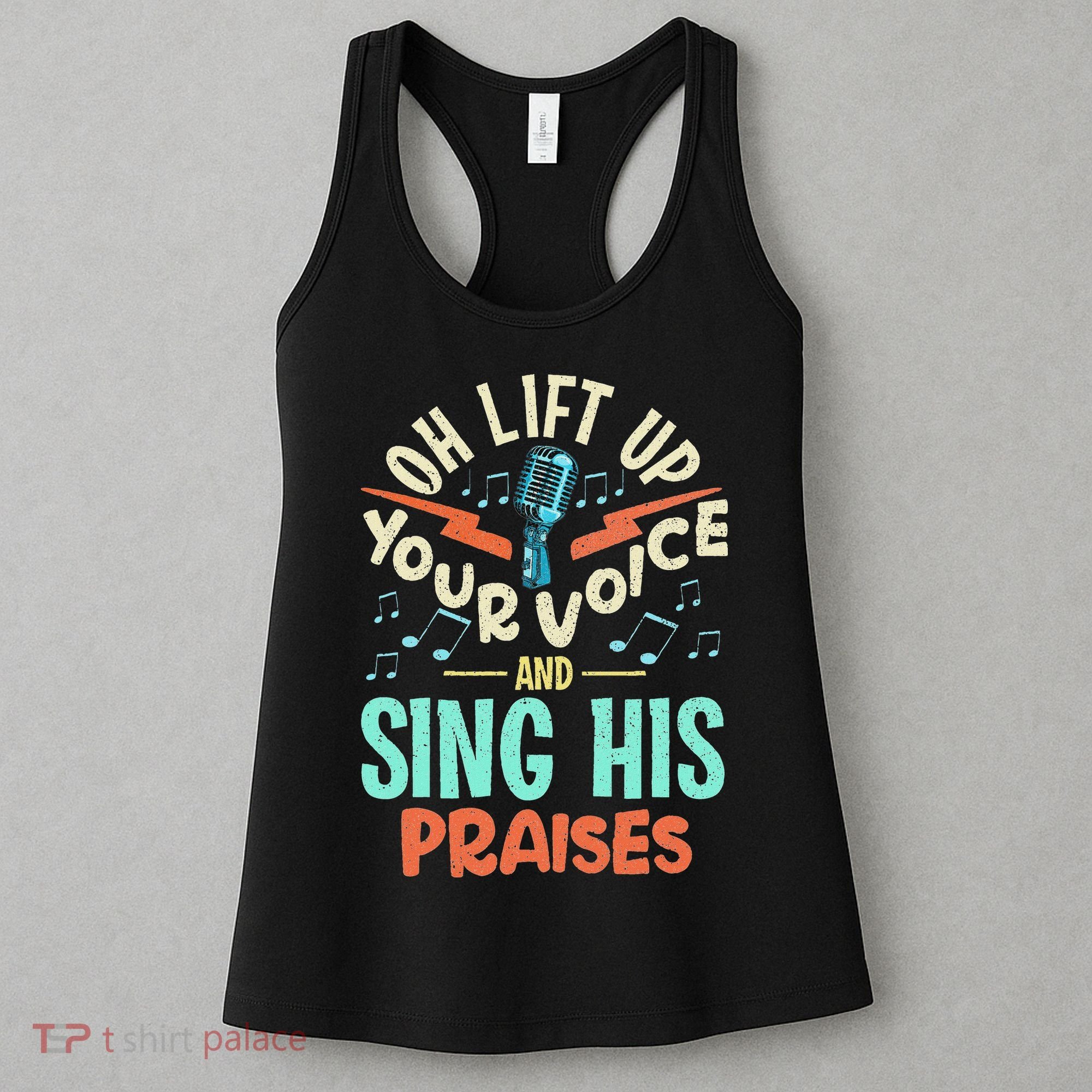 Christian Music Quote Inspirational Choir Singer Or Director Women's Tank Top